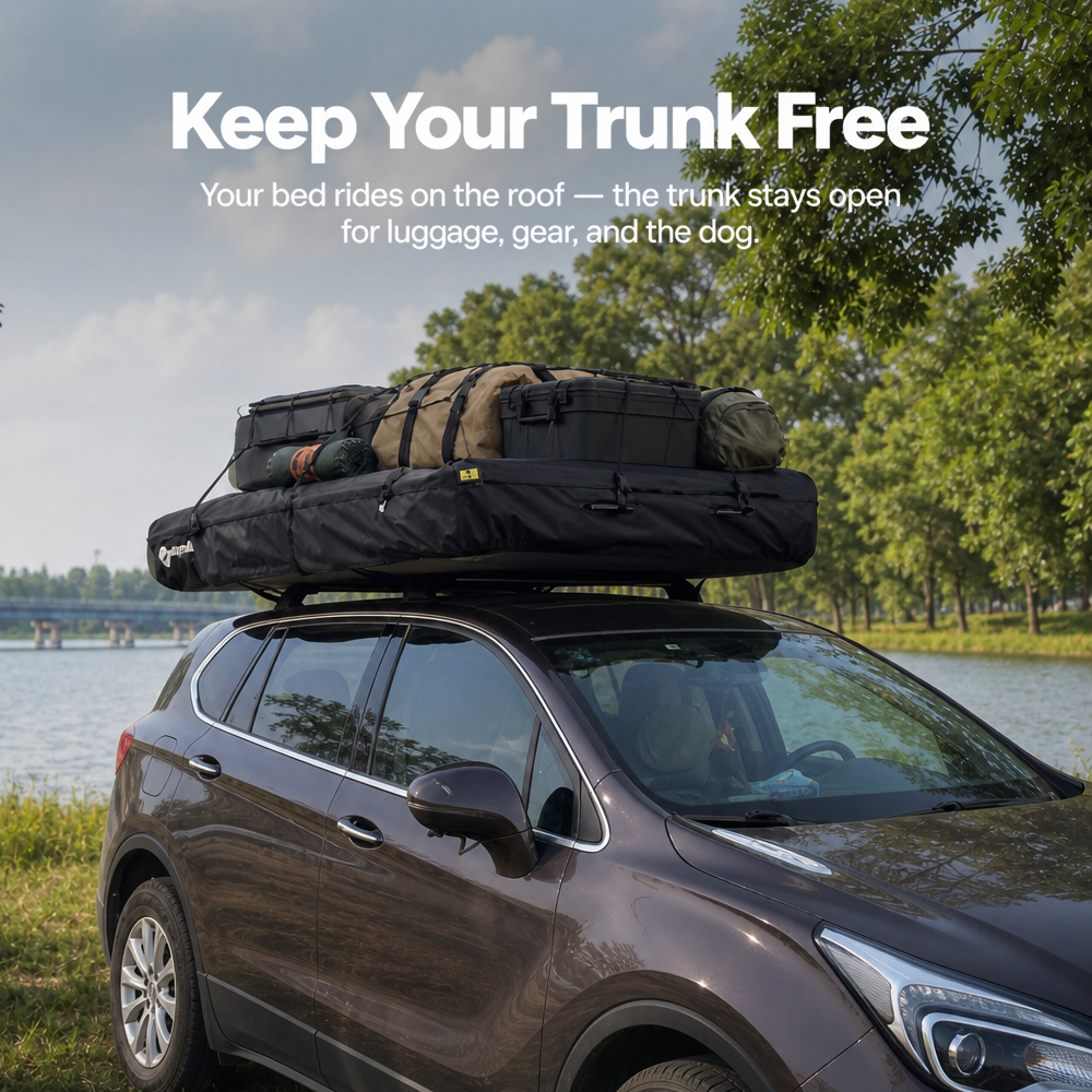 PlayDo Skiff Compact Lightweight Inflatable Rooftop Tent