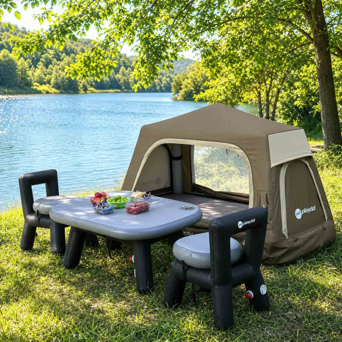 PlayDo 1-Person Rooftop Tent|Solo Lightweight Inflatable Rooftop Tent