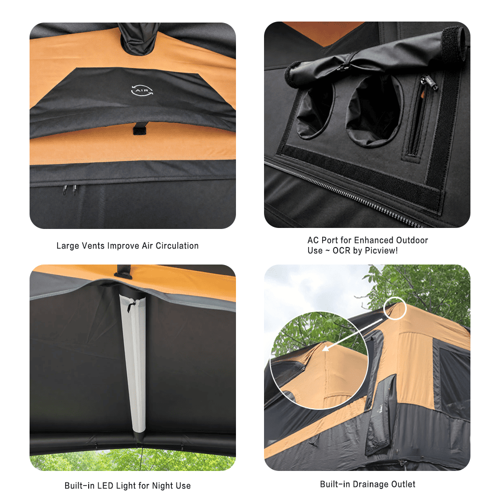 PlayDo Skiff Compact Lightweight Inflatable Rooftop Tent