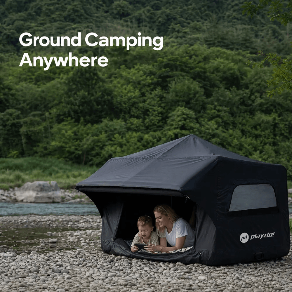 PlayDo Shell Castle 4-Season Family Inflatable Rooftop Tent