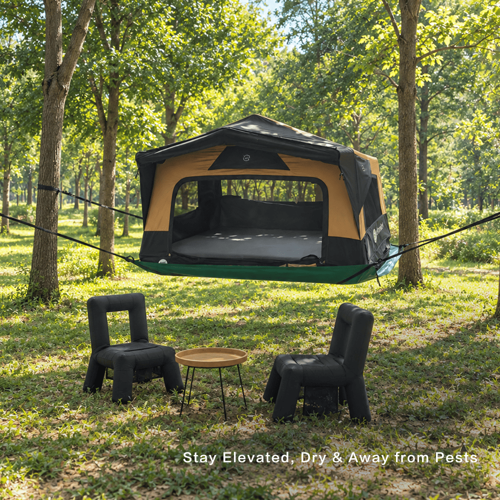 PlayDo Skiff Compact Lightweight Inflatable Rooftop Tent