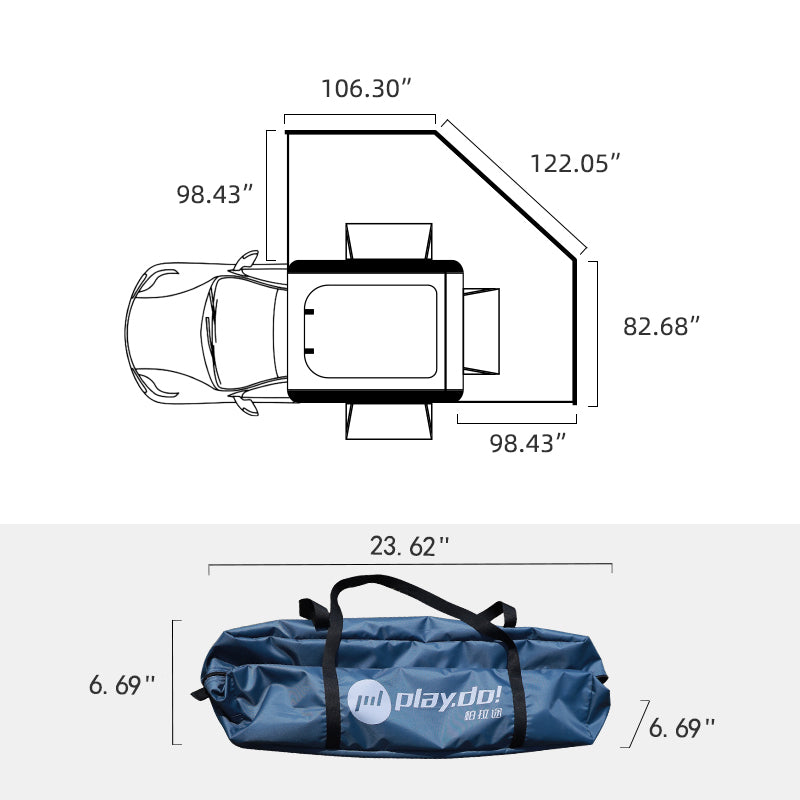 PlayDo 180 Degree Car Side Awning product image 2